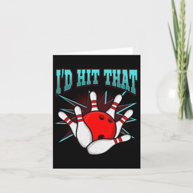 Carte J'allais frapper ce drôle Bowling Bowling League C (Devant)