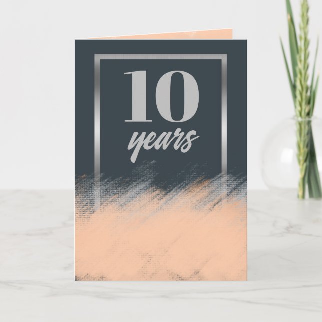 Carte Jalon anniversaire de l'employé personnalisé (Devant)