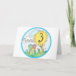 Carte Jalon inspiré de 3 mois