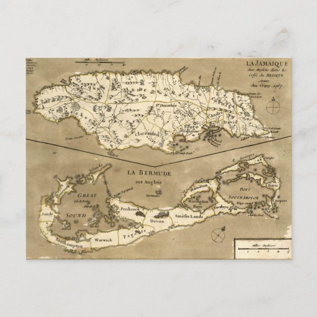 CARTE : JAMAICA, 1767 (Devant)