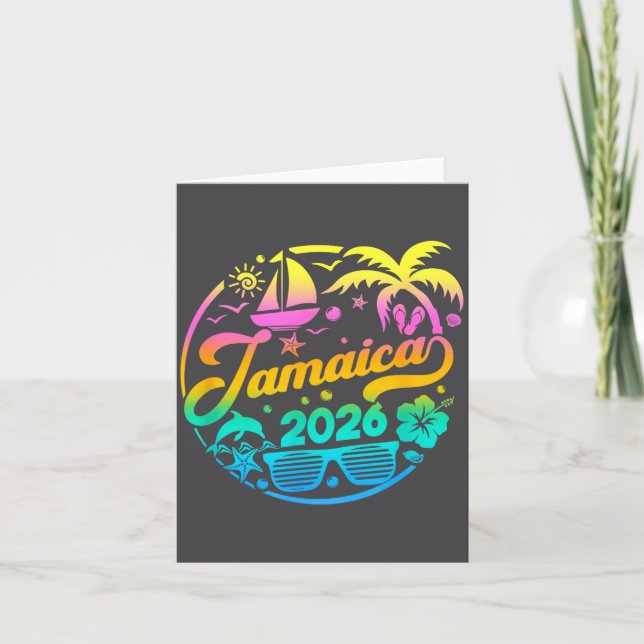 Carte Jamaica 2026 Family Vacation Beach Matching Group  (Devant)