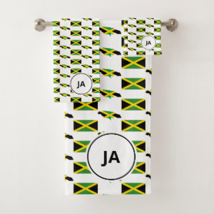 CARTE JAMAÏCAINE   Monogramme du drapeau jamaïcain