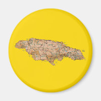 Carte Jamaïque Magnet