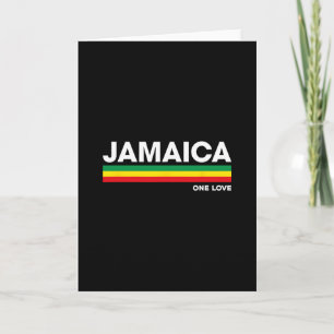 Carte Jamaïque Rétro Reggae Couleur Rs Vacances Jamaïcai