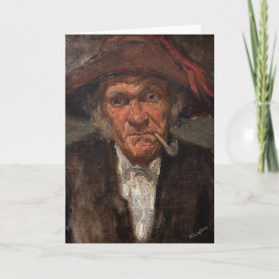Carte James Whistler - Un homme fume un tuyau