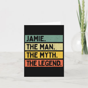 Carte Jamie L'Homme Le Mythe La Légende Drôle Personaliz