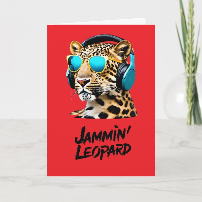 Carte Jammin' Leopard (Devant)
