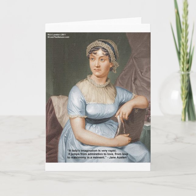 Carte Jane Austen Friendship/Love/Balm Love Quota Toxiqu (Devant)