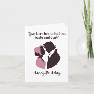 Carte Jane Austen Orgueil et Préjugés Anniversaire