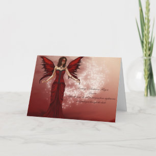 Carte January Birthstone Fairy Birthday Card