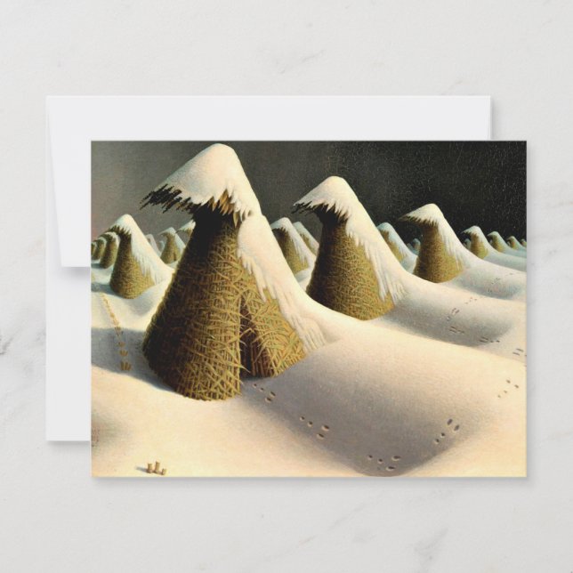 Carte Janvier, beaux-arts de Grant Wood (Devant)