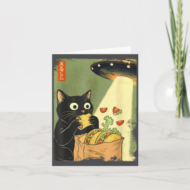 Carte Japanese UFO Tacos Anime Cat Magic (Devant)