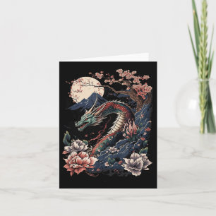 Carte Japonais esthétique Dragon japonais Art japonais T