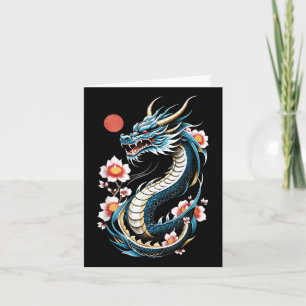 Carte Japonais esthétique Dragon japonais Art japonais T