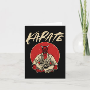 Carte Japonais Oni Demon - Karate Gift