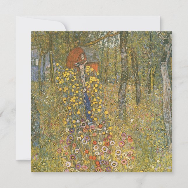 Carte Jardin agricole avec Crucifix (par Gustav Klimt) (Devant)