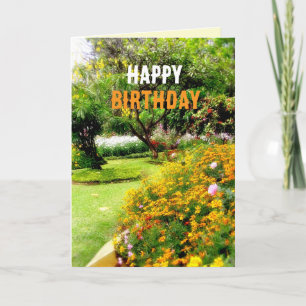 Carte Jardin Anniversaire