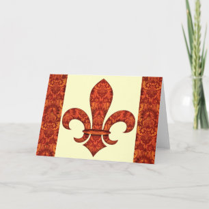 Carte Jardin de Crimson Fleur de lis