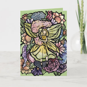 Carte Jardin de fées des fleurs Fées de la jacinthe Jard