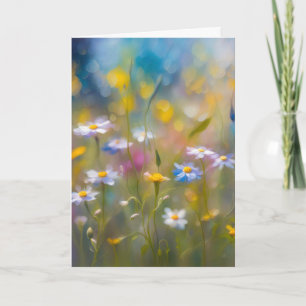Carte Jardin de fleurs sauvages de sympathie
