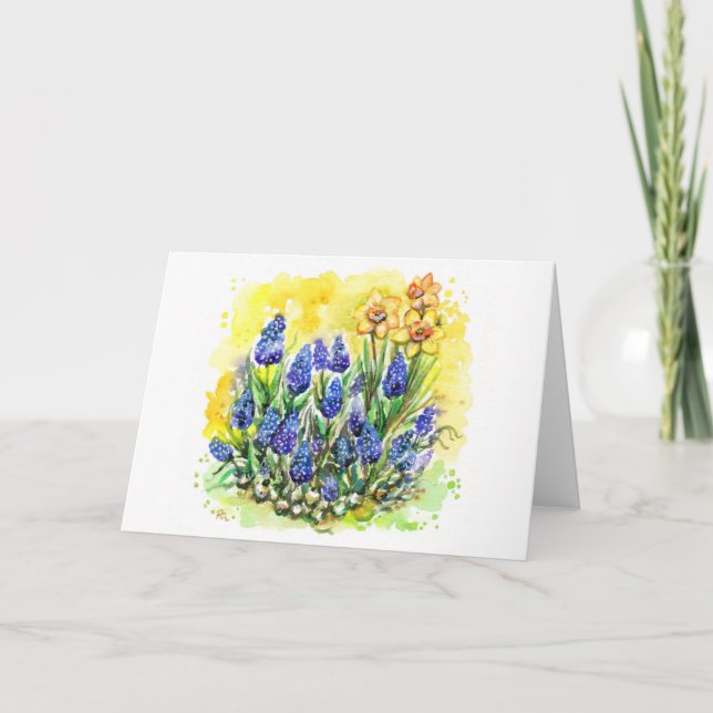 Carte Jardin de Grape Hyacinth (Devant)