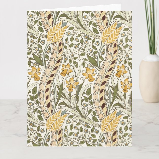 Carte Jardin de jonquilles de William Morris Fleur Class (Devant)