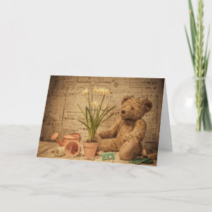 Carte Jardin De L'Ours De Teddy Anniversaire Ou Autre Sa