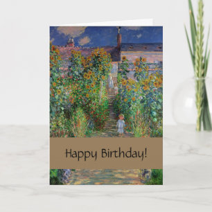 Carte Jardin de Monet Vetheuil Impressionim Peinture de