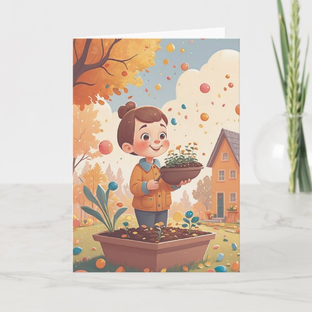 Carte Jardin de rêves en fleurs (Devant)