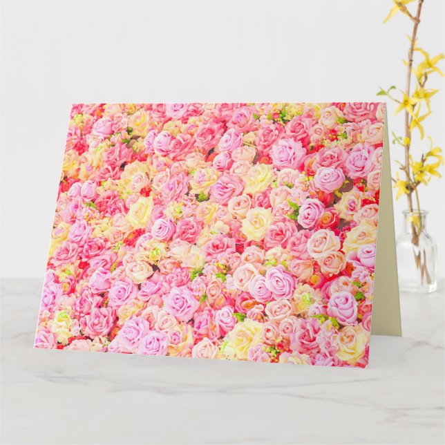 Carte Jardin de roses (Fleur jaune)
