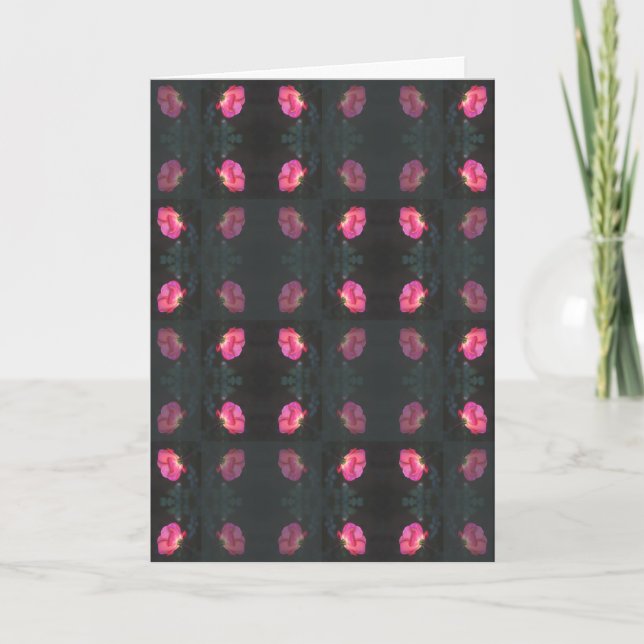 Carte Jardin de roses roses (Devant)