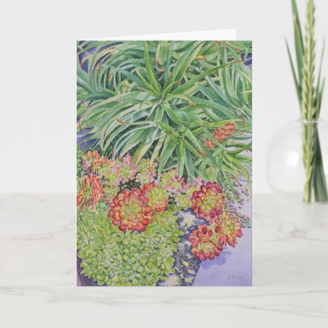 Carte Jardin de succulentes (Devant)