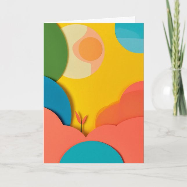 Carte Jardin découpé ensoleillé (Devant)