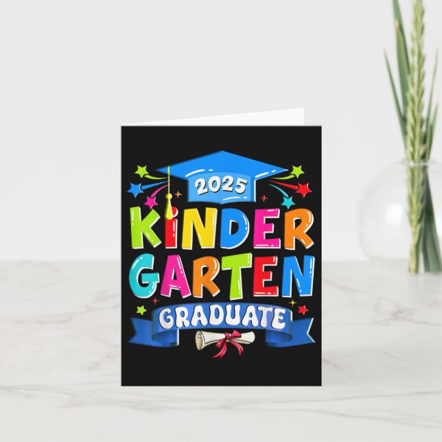 Carte Jardin d'enfants Diplômé 2025 Enfants de l'enseign (Devant)