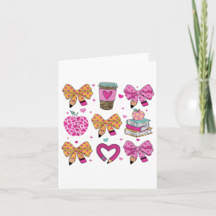 Carte Jardin d'enfants Enseignant Valentines Jour Coeur 
