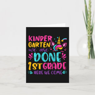 Carte Jardin D'Enfants Fait 1Ème Année Dernière Jour De 