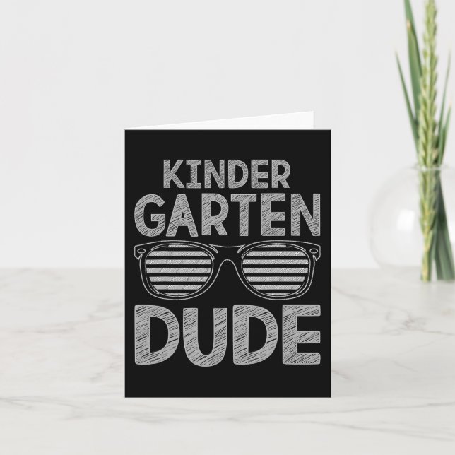 Carte Jardin d'enfants Mec Enseignants Étudiants Premier (Devant)