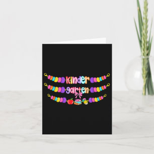 Carte Jardin D'Enfants Retour À L'École Bracelet Enseign