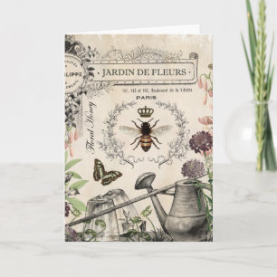 CARTE JARDIN DES BEE FRANÇAIS