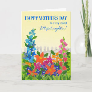 Carte Jardin Fleur Fête de la Fille de Stepgirl