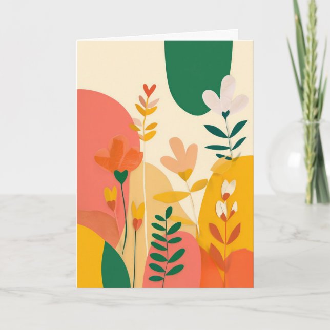 Carte Jardin fleuri en couches (Devant)