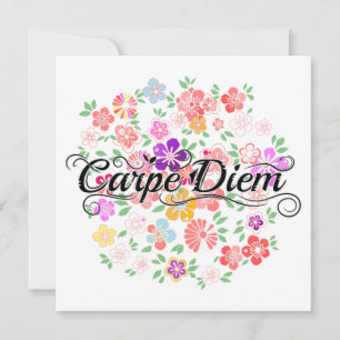 Carte Jardin Floral Carpe Diem