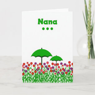 Carte Jardin Floral Douce Nana