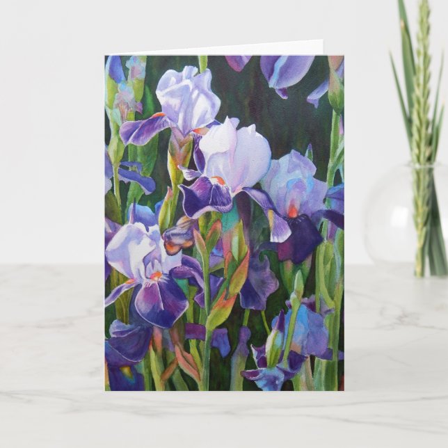 Carte Jardin Flower Iris (Devant)