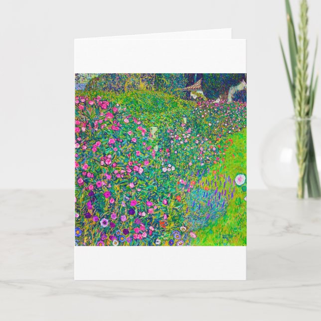 Carte Jardin Italien, Gustav Klimt (Devant)