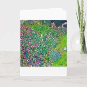 Carte Jardin Italien, Gustav Klimt