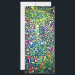 Carte Jardin italienne Gustav Klimt<br><div class="desc">Carte représentant la peinture à l’huile de Gustav Klimt,  Paysage du jardin italien (1913). Un beau jardin de fleurs colorées : rouge,  blanc,  rose,  violet. Un grand cadeau pour les amateurs d'art Art Nouveau et autrichien.</div>