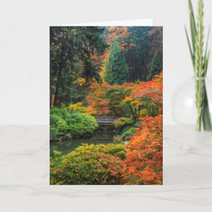 Carte Jardin Japonais En Automne À Portland, Oregon 5