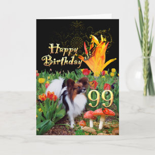 Carte Jardin magique papillon Monarque 99e anniversaire