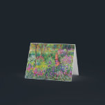 Carte Jardin Monet Iris de Giverny Note Card<br><div class="desc">Jardin Monet Iris à la carte de note Giverny. Peinture à l'huile sur toile 1899. Le jardin d'Iris de Giverny représente l'une des peintures de fleurs les plus colorées et les plus appréciées du monet. L’utilisation dynamique des violets, rouges, verts et bleus en fait l’une des pièces impressionnistes les plus...</div>